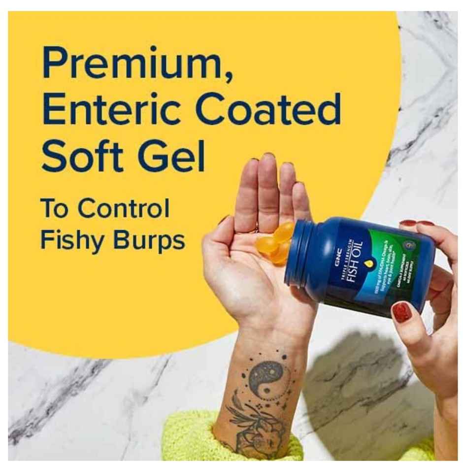 GNC Triple Strength Fish Oil Softgels