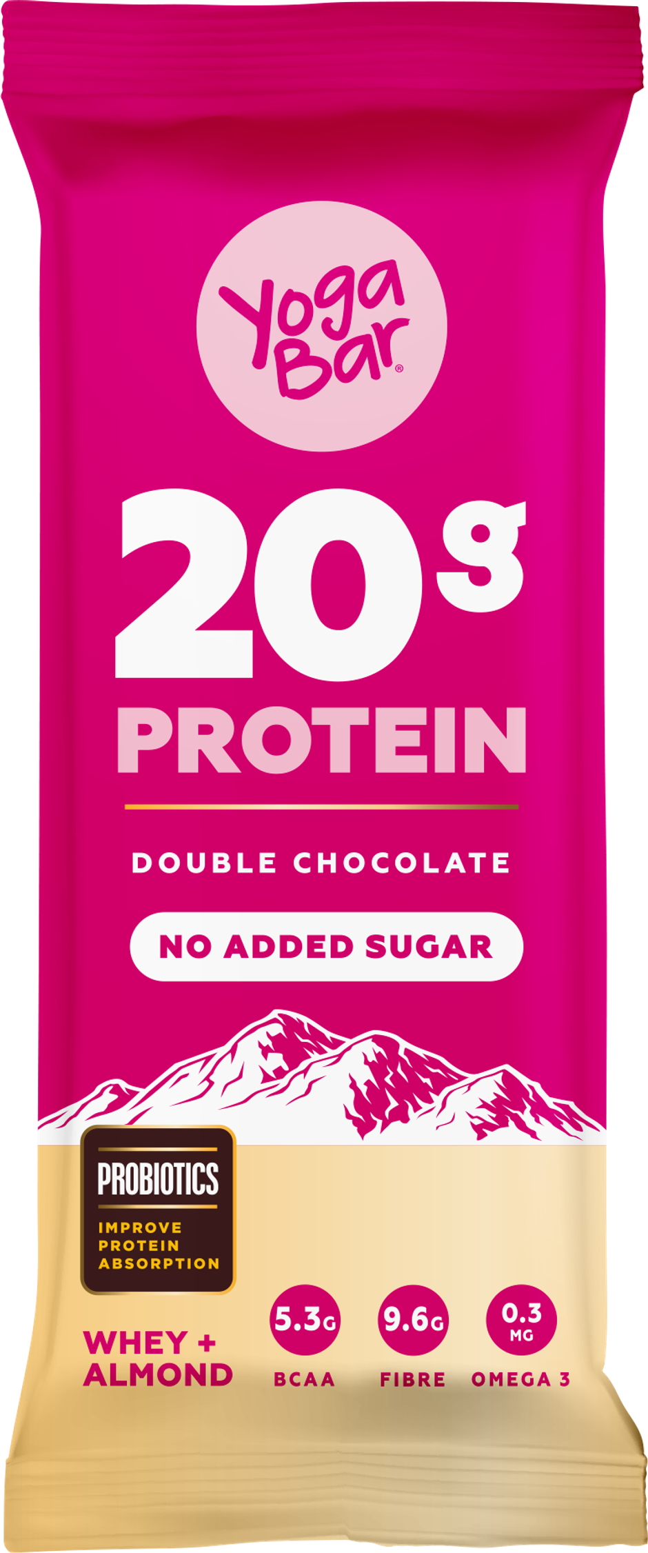 Yoga Bar 20g Protein Bar, Dark Chocolate, No Added Sugar, Multigrain Energy Bar, High Protein Bar