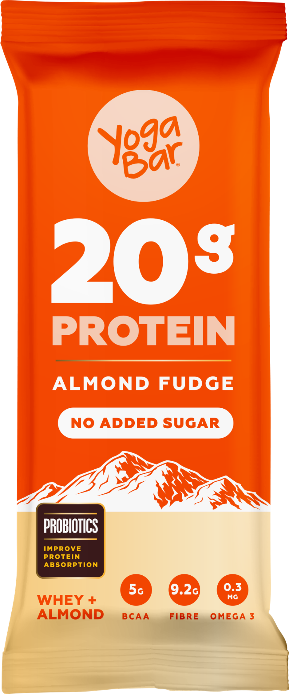 Yoga Bar 20g Protein Bar, Almond Fudge, Multigrain Energy Bar, High Protein Bar