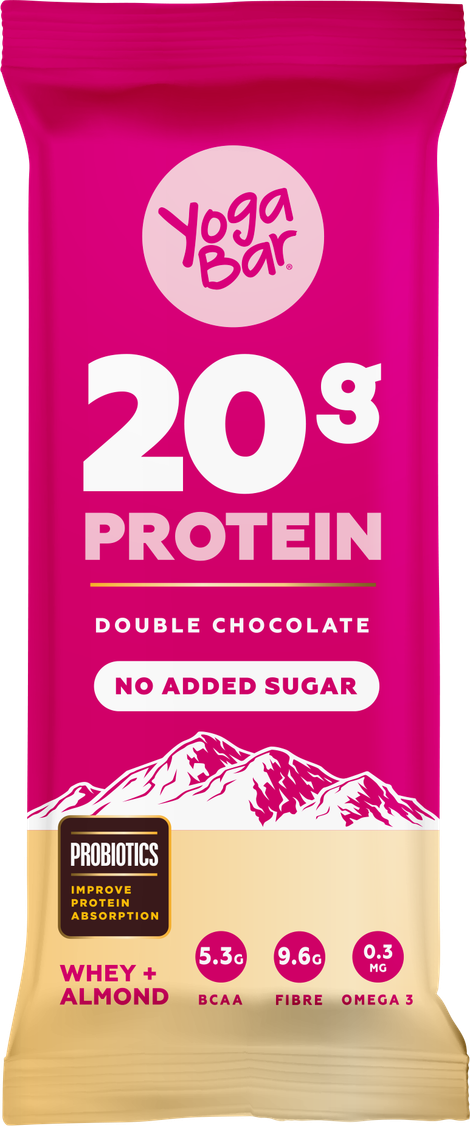Yoga Bar 20g Protein Bar, Dark Chocolate, No Added Sugar, Multigrain Energy Bar, High Protein Bar