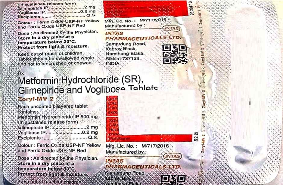 Zoryl-MV 2 Tablet SR