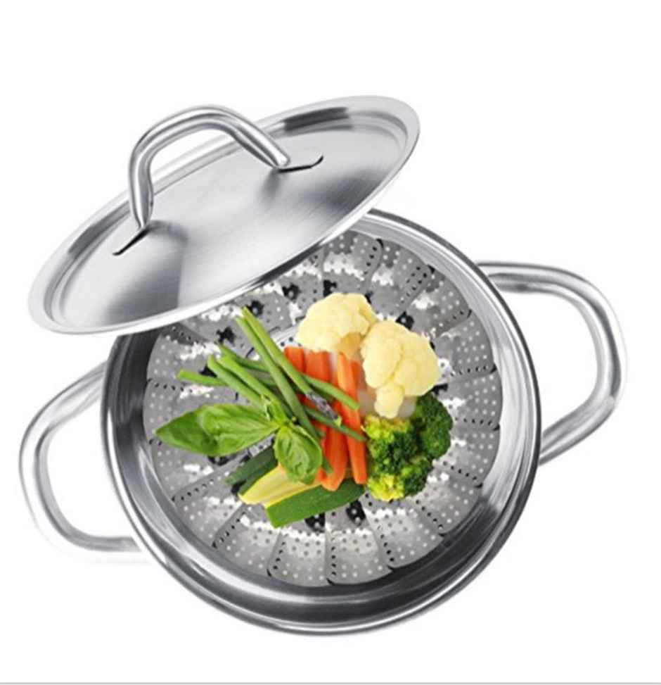 New Dawn Multi-Purpose Stainless Steel Momo Steamer Basket, Steamer Cooking Tool for Vegetables