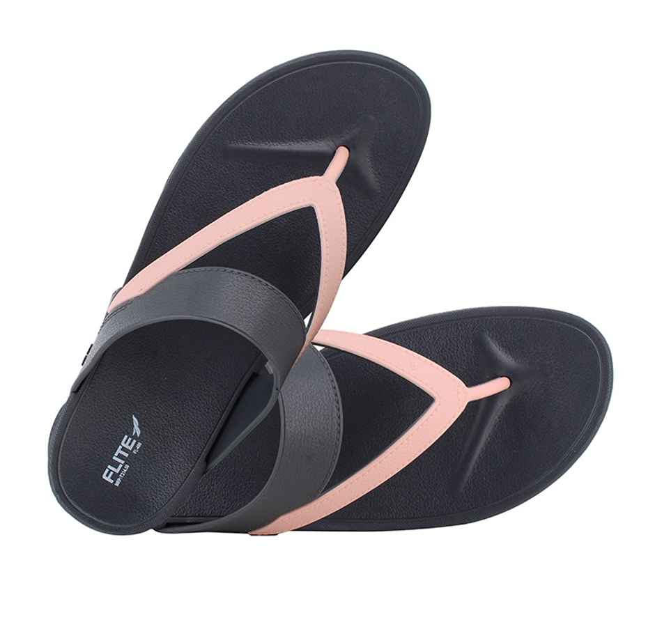 Flite Slippers FL-400 Grey Peach For Women-7UK
