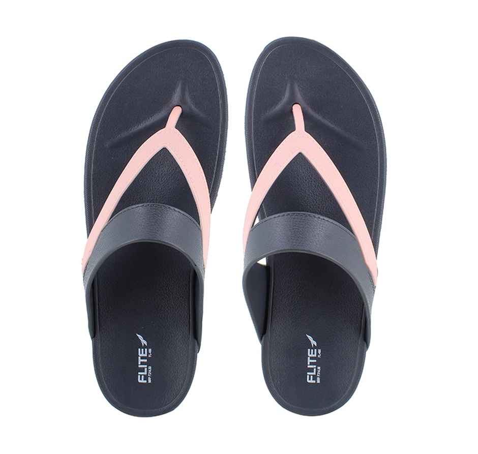 Flite Slippers FL-400 Grey Peach For Women-7UK