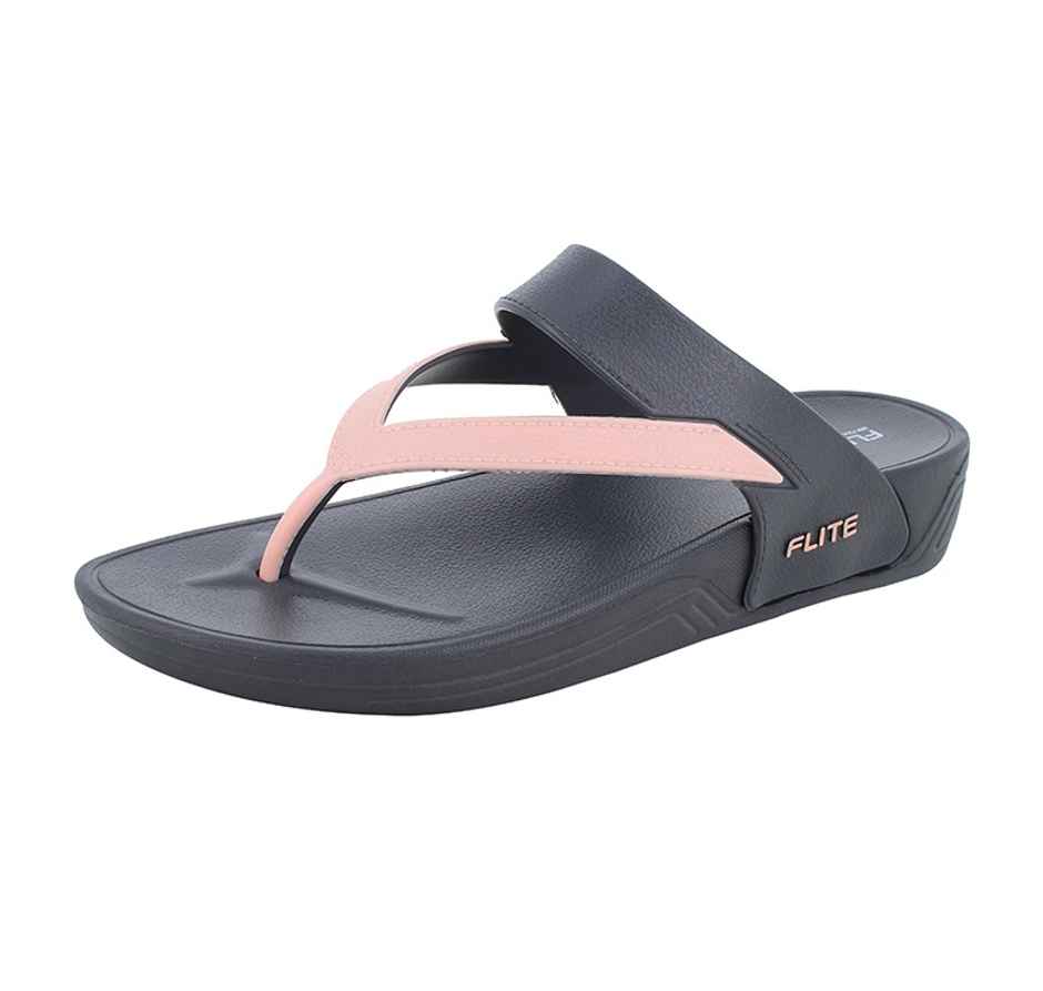 Flite Slippers FL-400 Grey Peach For Women-7UK