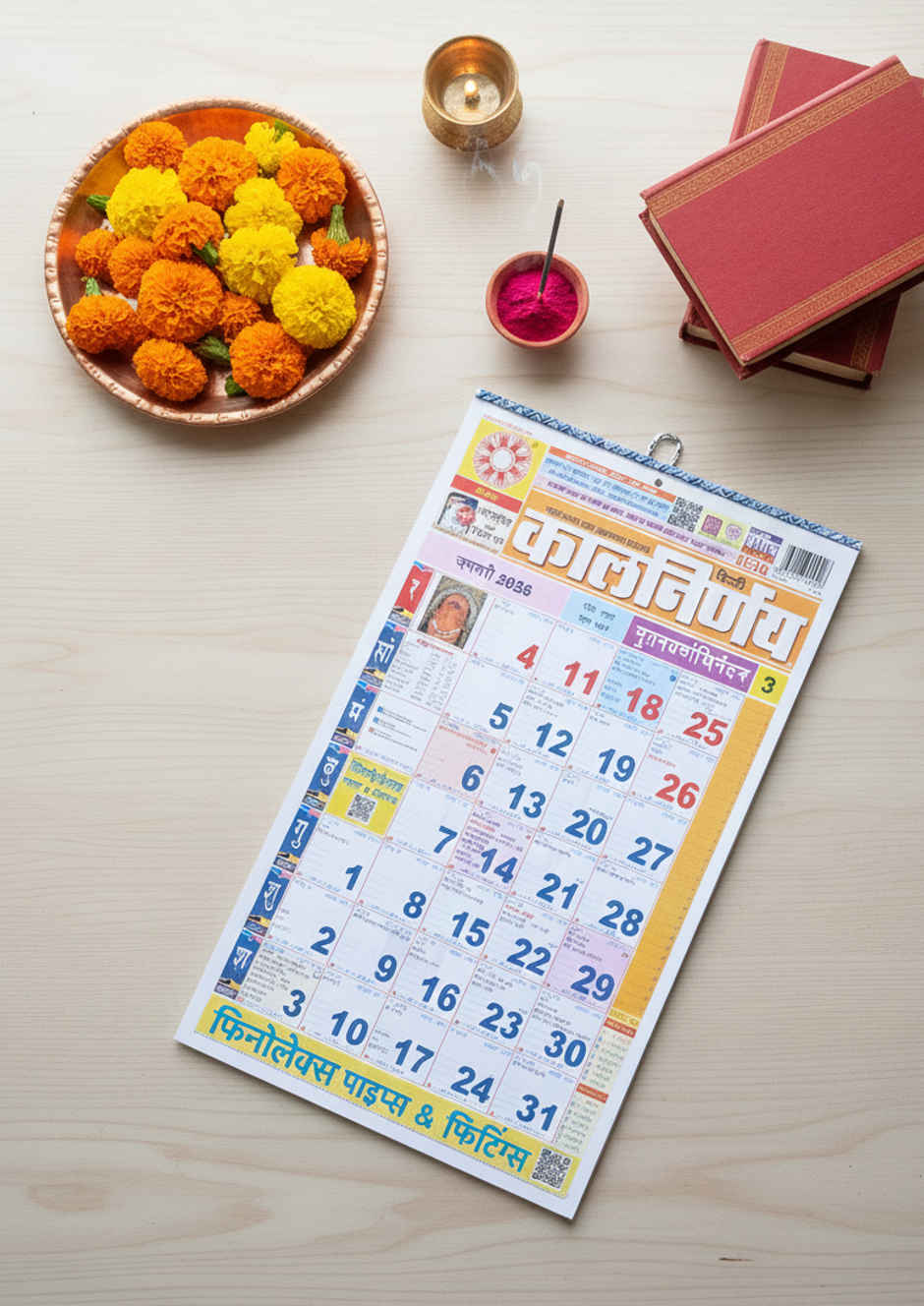 Kalnirnay 2026 Hindi Wall Calendar | Kalnirnay Panchang 2026 | Hindi