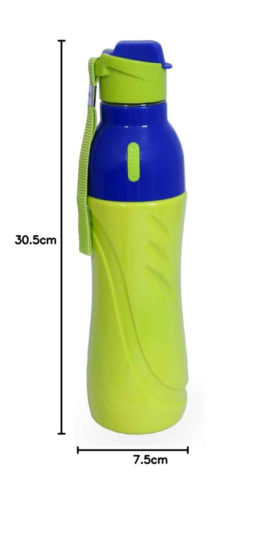 Jaypee Googly PU Insulated Fliptop Sipper Lid Water Bottle for kids | Green | 650ml