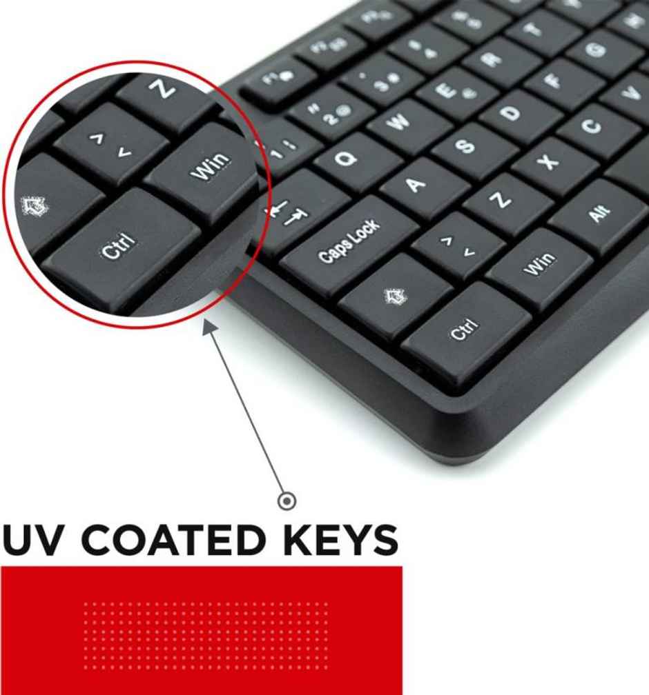 Intex IT-KB333/Corona G Wired USB Multi-device Keyboard (Black)