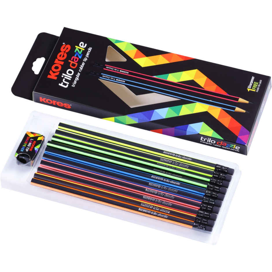 Kores Trilo Dazzle Pencils