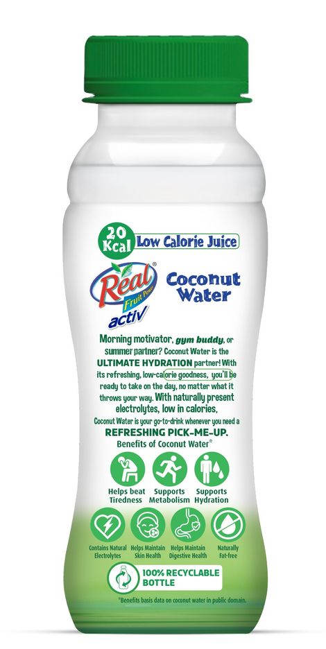 Real Activ Coconut Water - No Added Sugars