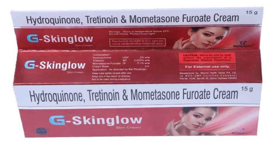 Genericart Hydroquinone 2% W/W,Tretinoin 0.025% W/W,Mometasone Furoate 0.1% W/W Cream