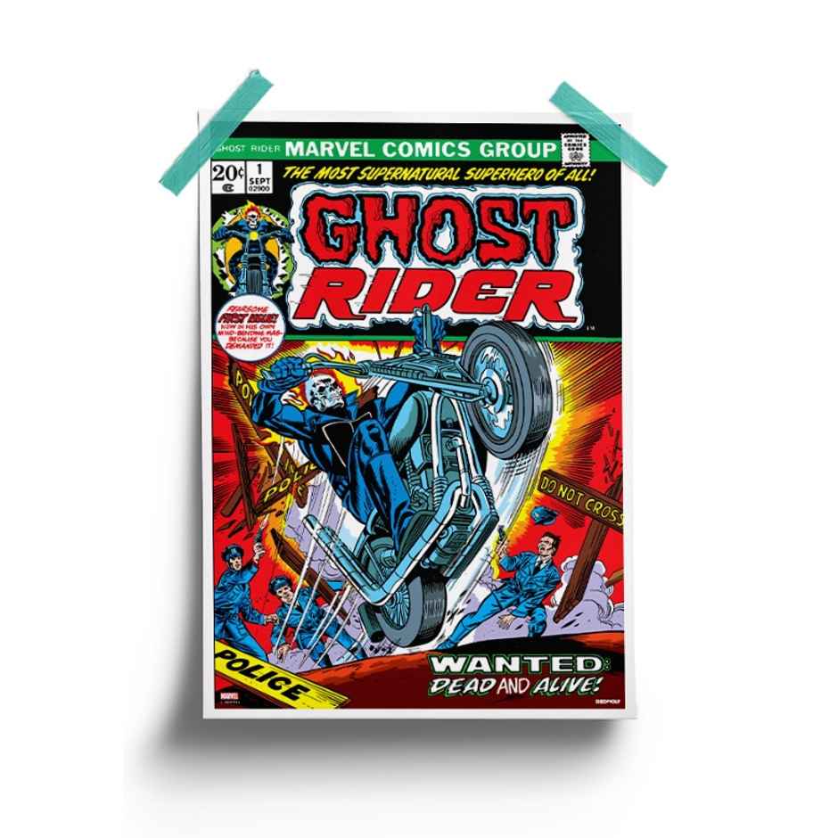 House Of Festivals Wanted- Ghost Rider - Marvel Official Poster