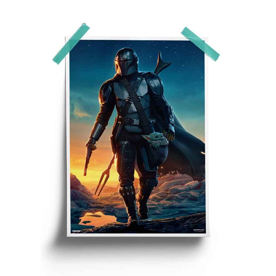 House Of Festivals Din Djarin & Grogu - Star Wars Official Poster