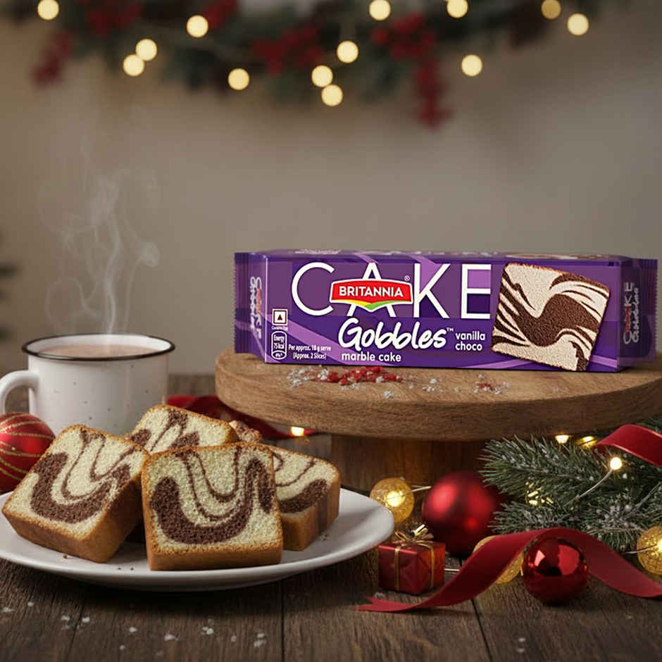 Britannia Gobbles Marble Cake Choco Vanilla | Bakery Delight