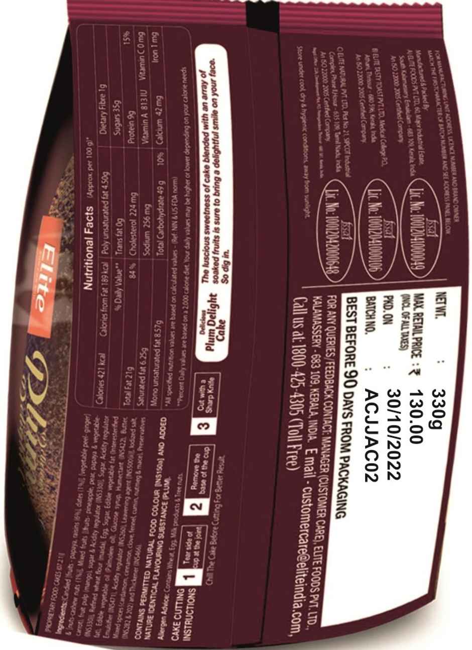 Elite Plum Delite Cake