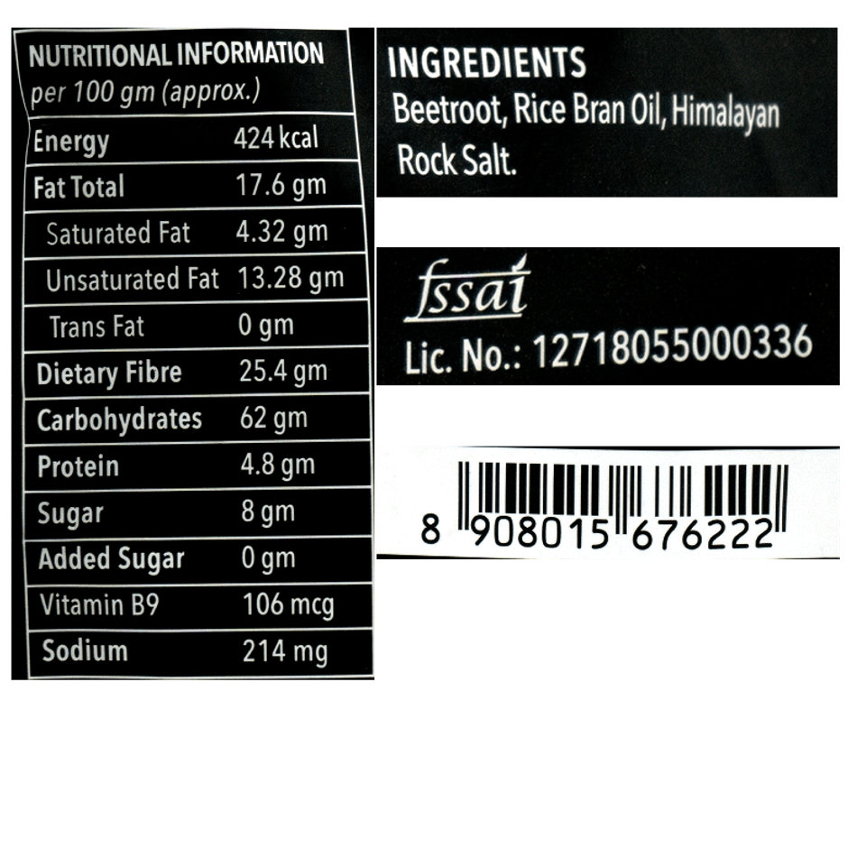 To Be Honest Crispy Beetroot with Himalayan Rock Salt