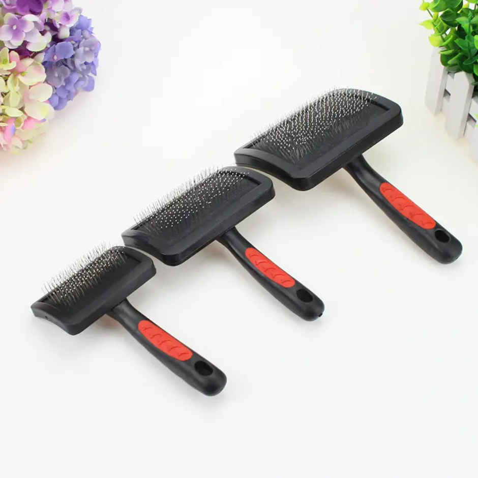 Pets Empire Pet Grooming Auto Slicker Self Cleaning Plastic Hair Brush for Dogs & Cats | Medium