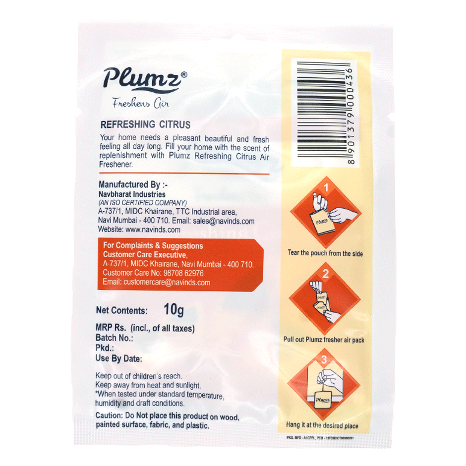 Plumz Refreshing Citrus Air Freshener