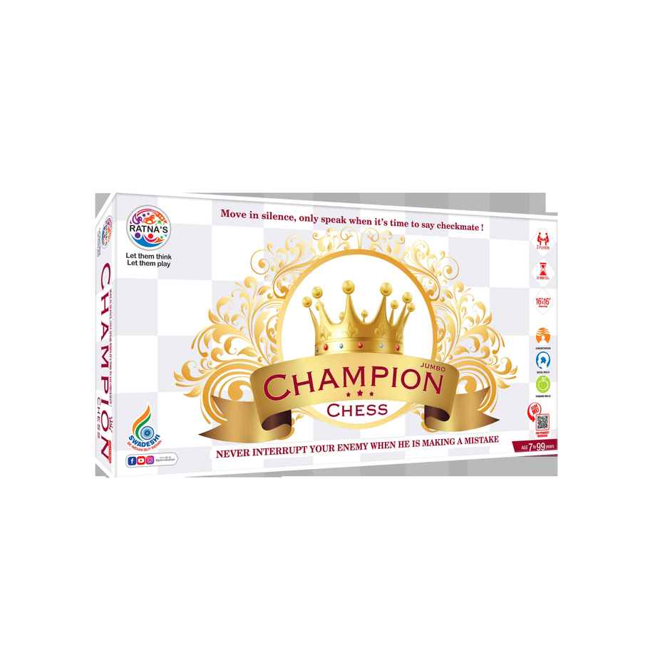 Ratna's Champion Chess Jumbo Board Game | 7+ Years