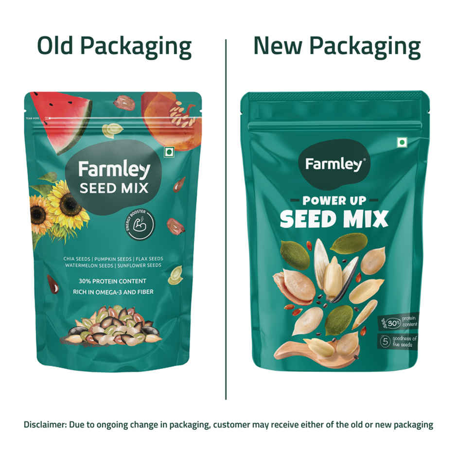 Farmley Seed Mix Superfood Rich In Protein- Pumpkin, Watermelon, Sunflower, Flax, Chia Seeds