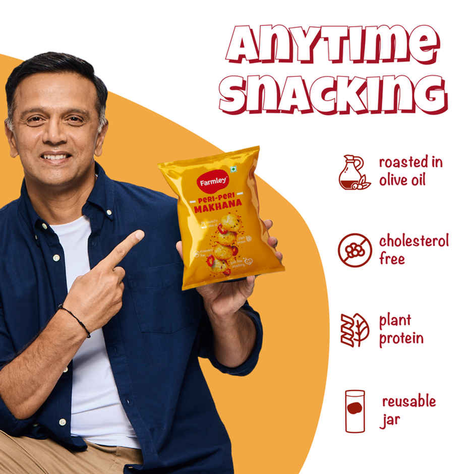 Farmley Peri Peri  Makhana Roasted In Olive Oil Healthy Snacks