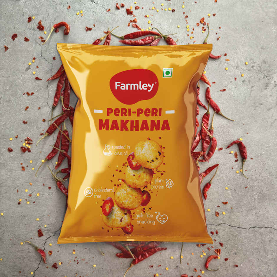 Farmley Peri Peri Makhana, Roasted In Olive Oil