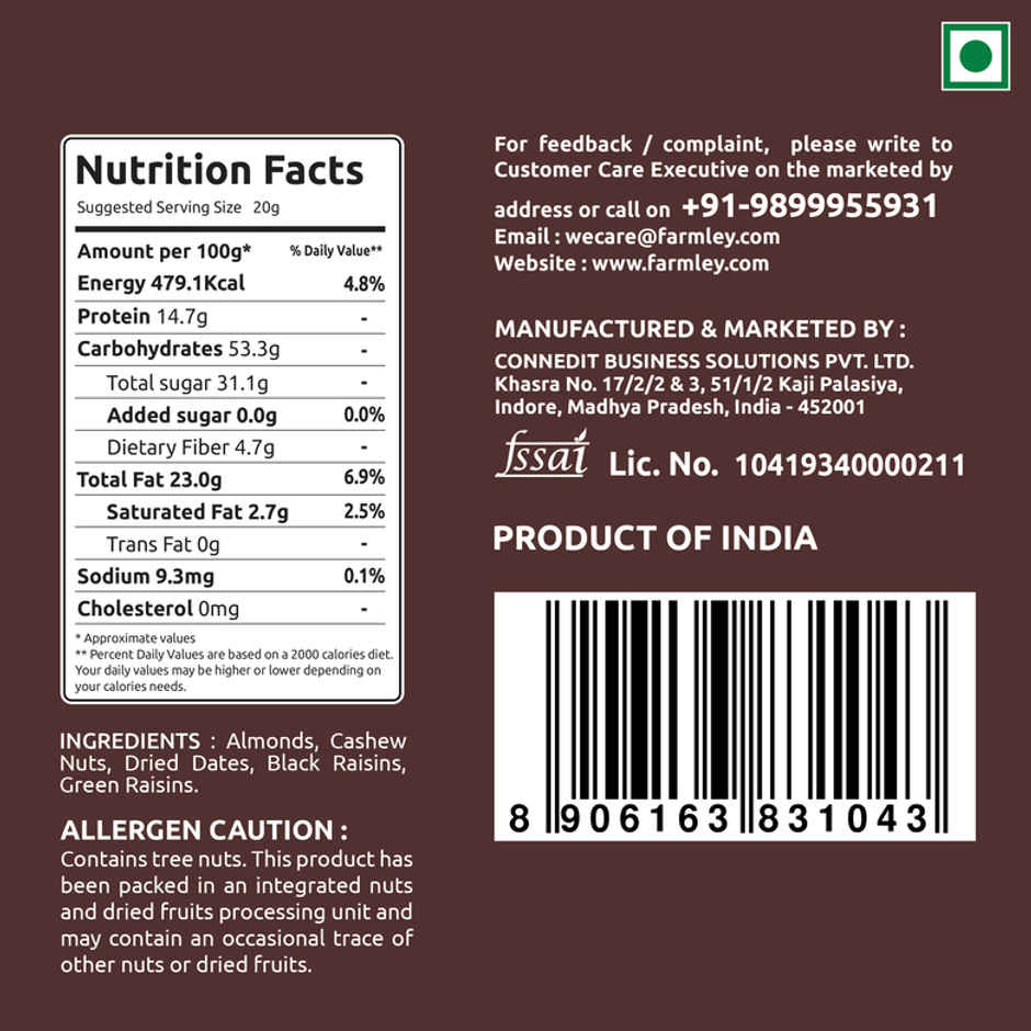 Farmley Mix Dry Fruits Panchmeva Combo 