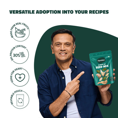 Farmley Seed Mix Superfood Rich In Protein- Pumpkin, Watermelon, Sunflower, Flax, Chia Seeds