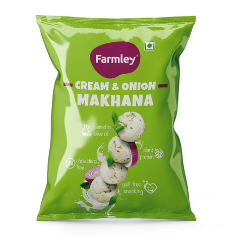 Farmley Cream And Onion Makhana | Roasted In Olive Oil