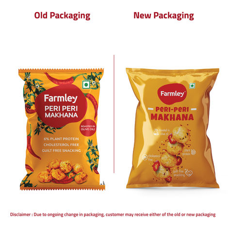 Farmley Peri Peri Makhana, Roasted In Olive Oil