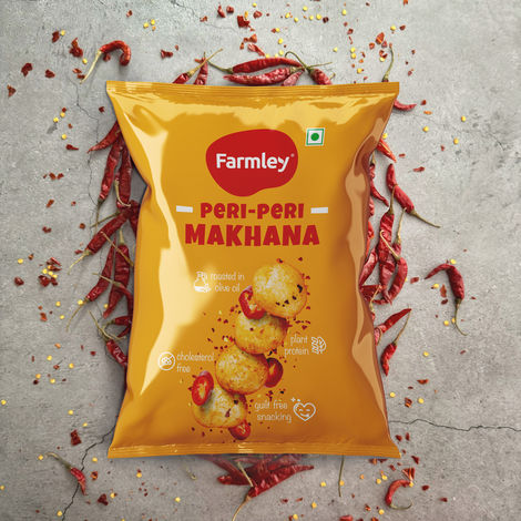 Farmley Peri Peri Makhana, Roasted In Olive Oil