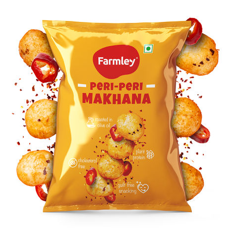 Farmley Peri Peri Makhana, Roasted In Olive Oil