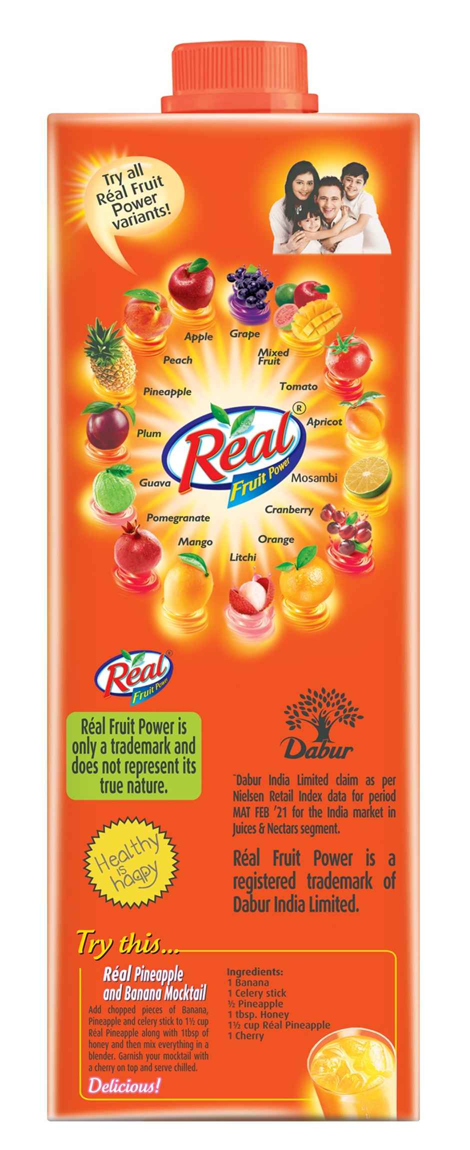 Dabur Real Fruit Power Pineapple Fruit Juice
