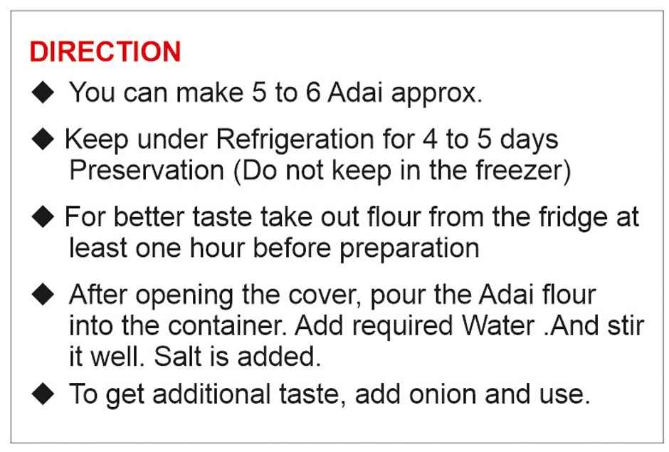 Thaayar Adai Dosa Batter