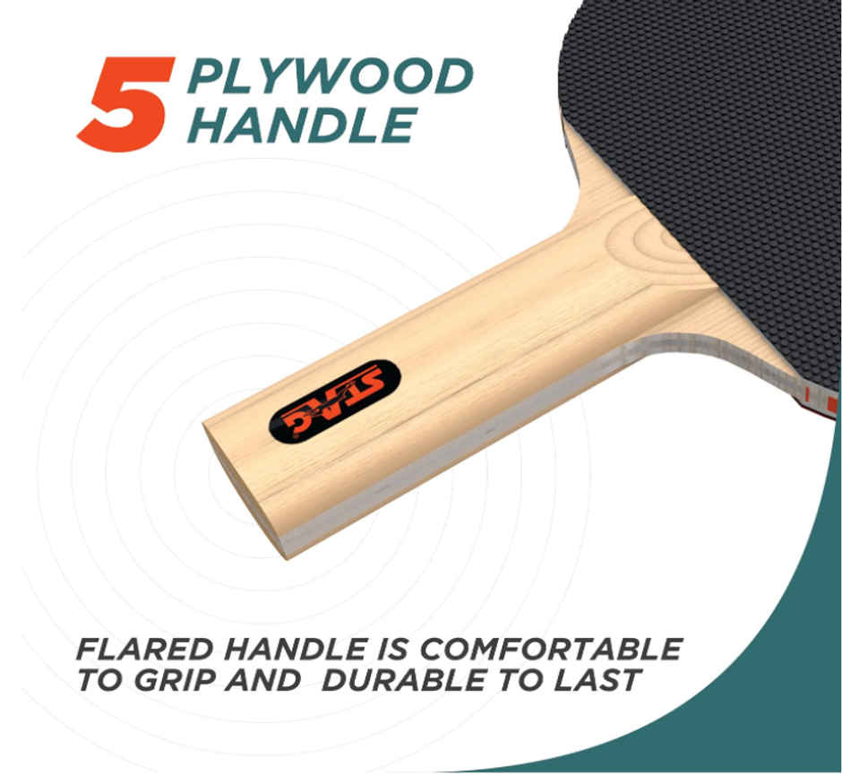 Stag 1 Star Table Tennis Playset (2 Racquets & 3 Balls) - Assorted