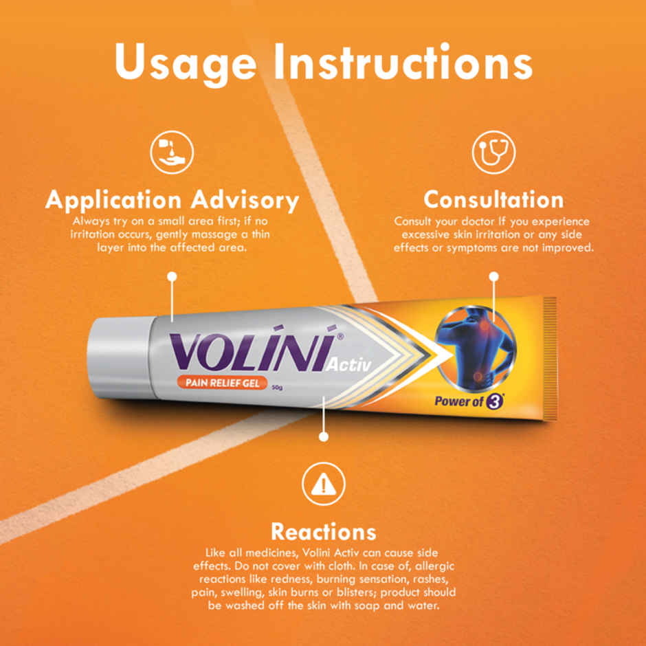 Volini Activ Pain Relief Gel
