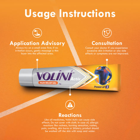 Volini Activ Pain Relief Gel