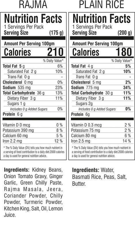 Chhapanbhog Rajma with Plain Rice