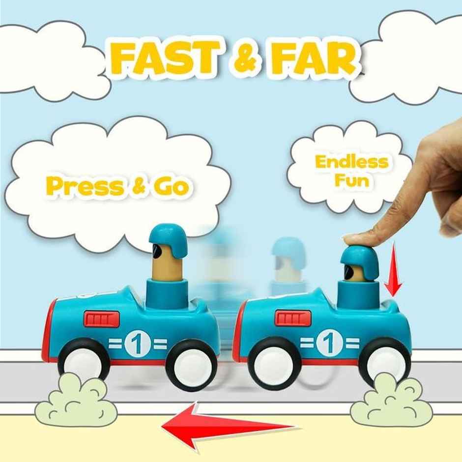 ToyBharat Press n Go Baby Toys Car for Kids Pull Back Car Toys | Assorted