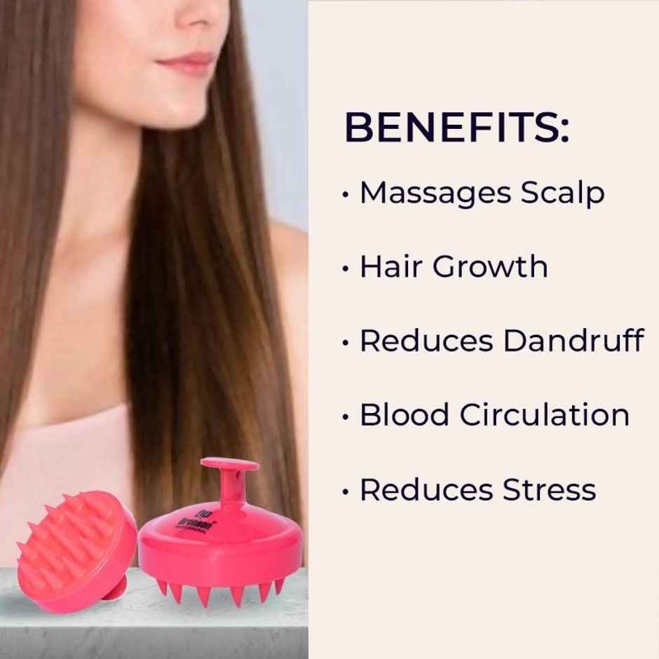 Bronson Professional Hair Scalp Massager And Shampoo Brush (Color May Very)