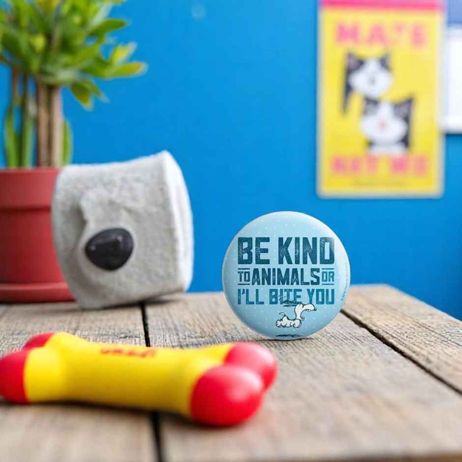 House Of Festivals Be Kind To Animals - Peanuts Official Badge