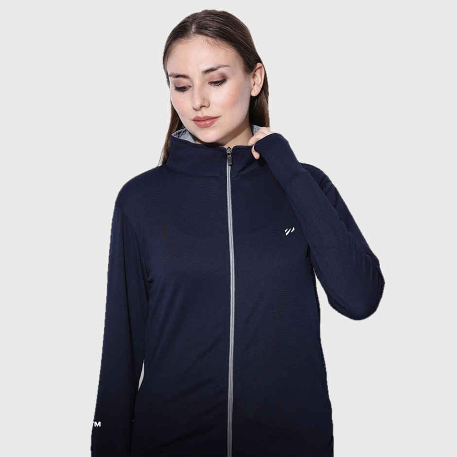 Blue Tyga Women s Sunscreen Jacket - Lsje0001 | Navy | S