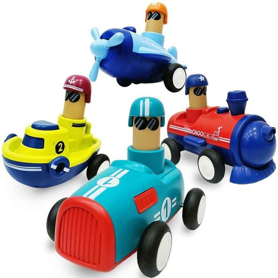 ToyBharat Press n Go Baby Toys Car for Kids Pull Back Car Toys | Assorted