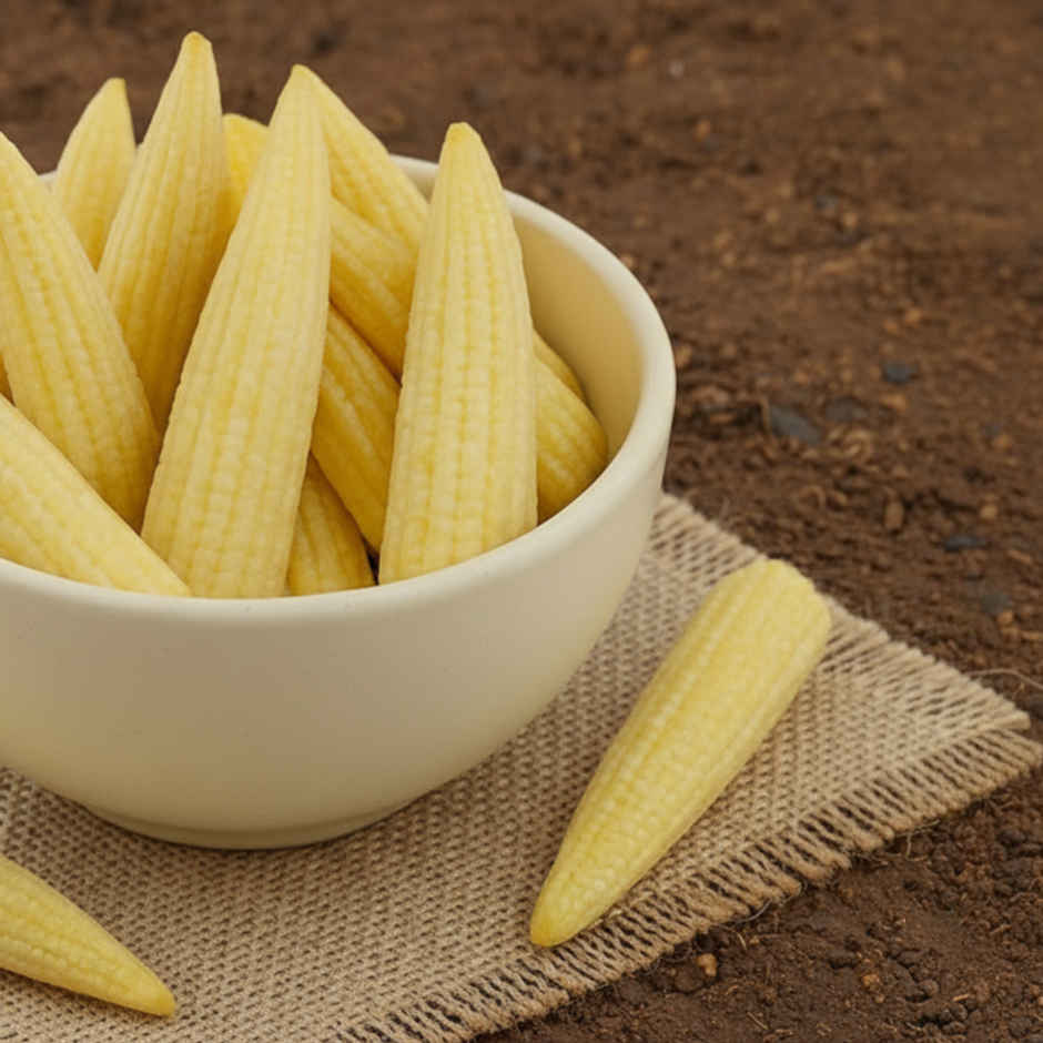 Organically Grown Baby Corn
