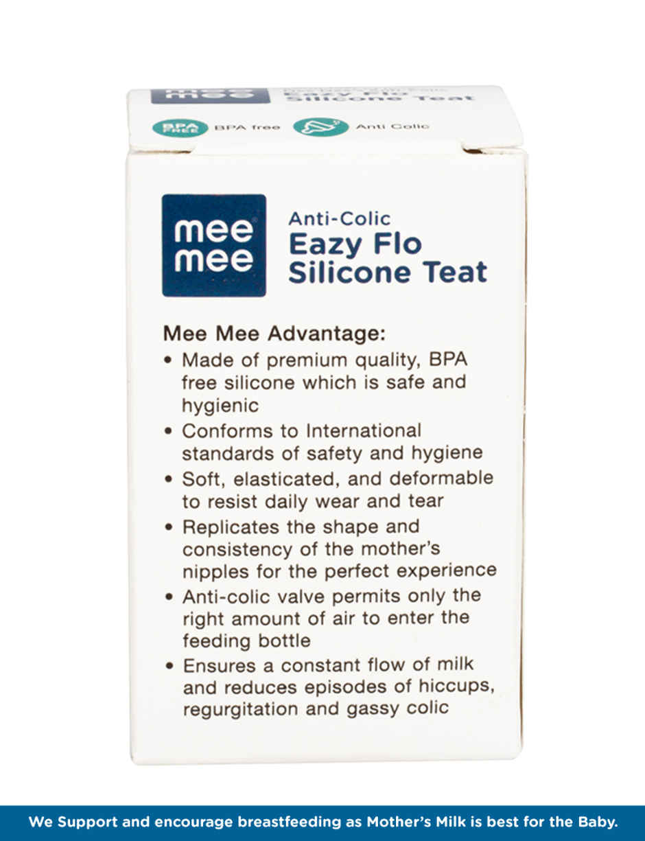 Mee Mee Anti-Colic Easy Flo Silicone Teat X-Large