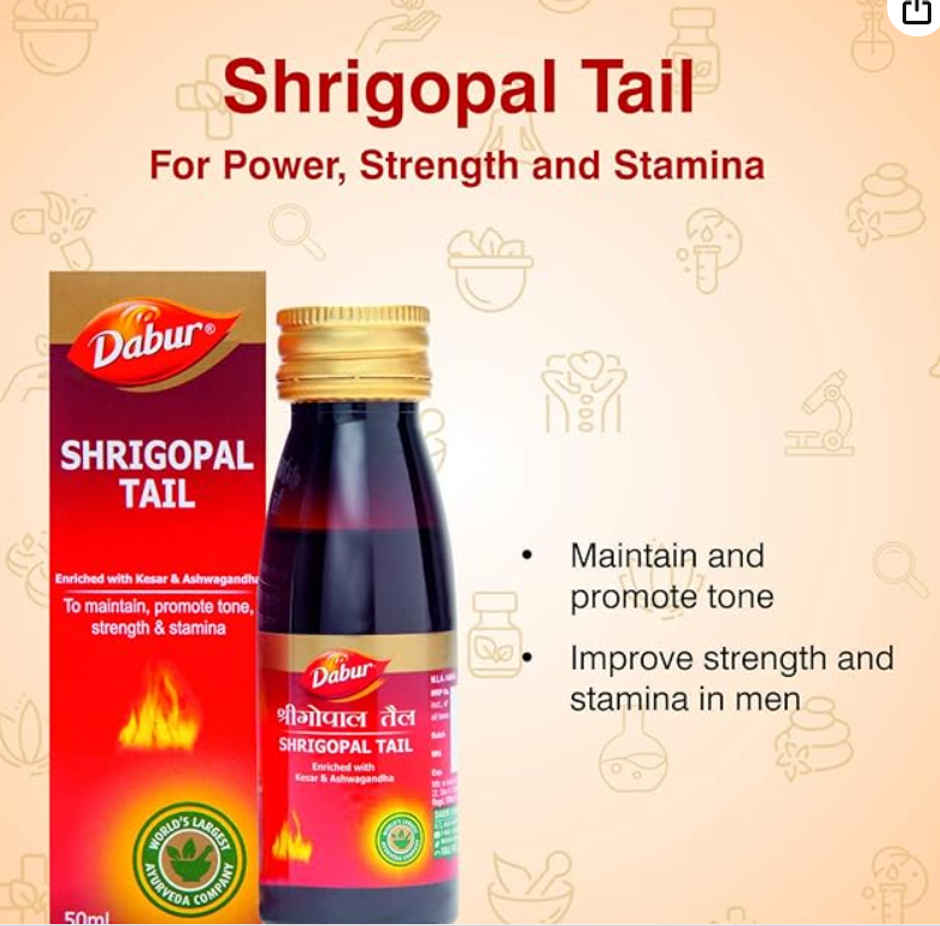 Dabur Shrigopal Tail Oil 50mL