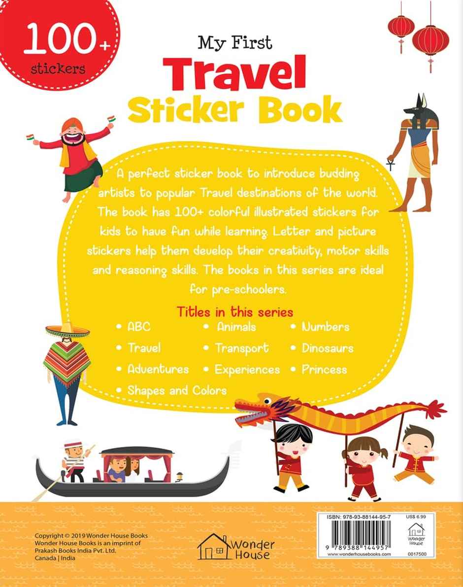 My First Travel Sticker Book: Exciting Sticker Book With 100 Stickers