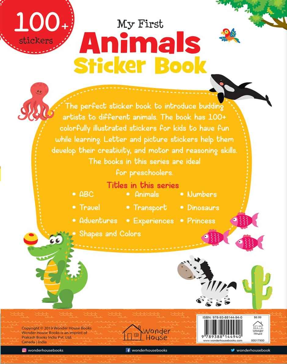 My First Animal Sticker Book: Exciting Sticker Book With 100 Stickers