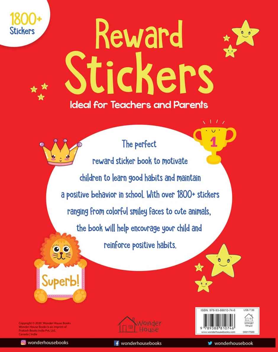1800+ Reward Stickers - Ideal for Teachers and Parents