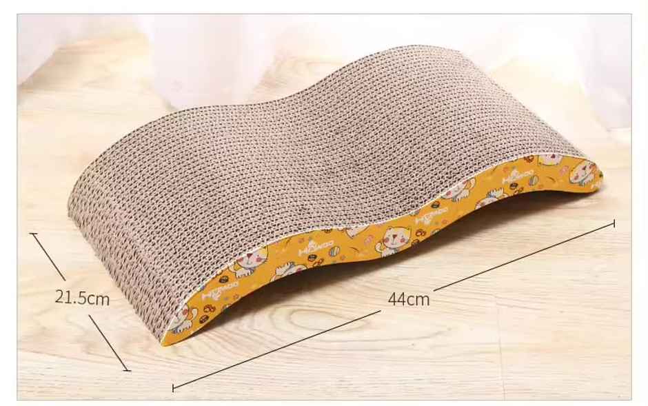 Pets Empire Curve Cat scratcher board with catnip for Cats | 45x21 cm